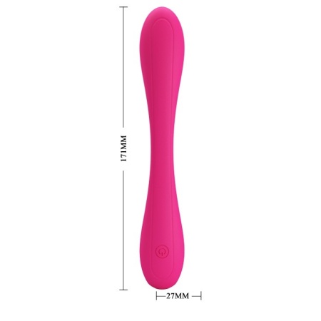 Wibrator Yedda elastyczny z podwójną stymulacją, 17,1 cm - 8