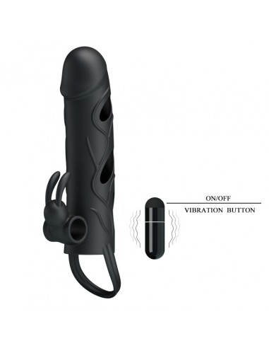 Wibrująca Nakładka Na Penisa Ball Strap - Przedłużki i nakładki na penisa - 4