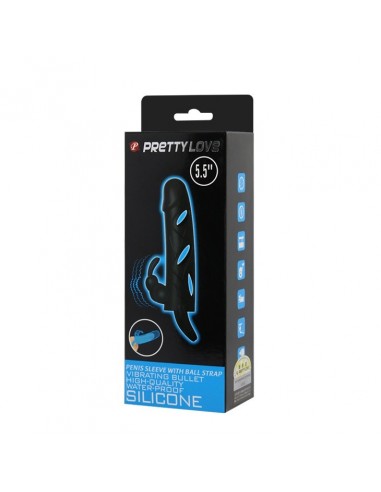 Wibrująca Nakładka Na Penisa Ball Strap - Przedłużki i nakładki na penisa - 7