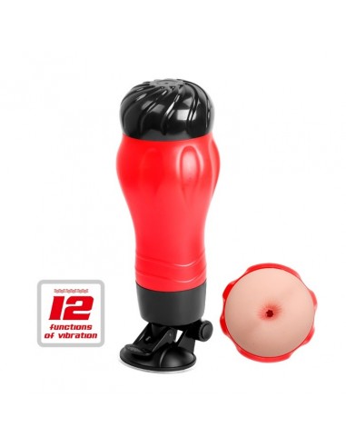 Masturbator Z Wibracją Crazy Bull - Flora Anus 12 Funkcji - Masturbatory i Sztuczne pochwy - 1