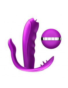 Stymulator Łechtaczki i Puntu G z Języczkiem do Majteczek na Pilota - Wibratory Motylki - 1