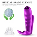 Stymulator do majtek Silicone Panty Vibrator - silikonowy masażer z 7 funkcjami wibracji, podgrzewaniem, ruchomym języczkiem i p - 6