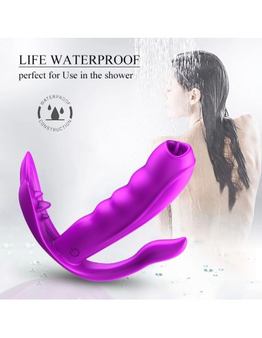 Stymulator Łechtaczki i Puntu G z Języczkiem do Majteczek na Pilota - Wibratory Motylki - 7