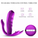 Stymulator do majtek Silicone Panty Vibrator - silikonowy masażer z 7 funkcjami wibracji, podgrzewaniem, ruchomym języczkiem i p - 12