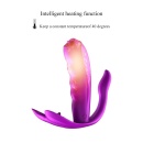 Stymulator do majtek Silicone Panty Vibrator - silikonowy masażer z 7 funkcjami wibracji, podgrzewaniem, ruchomym języczkiem i p - 15