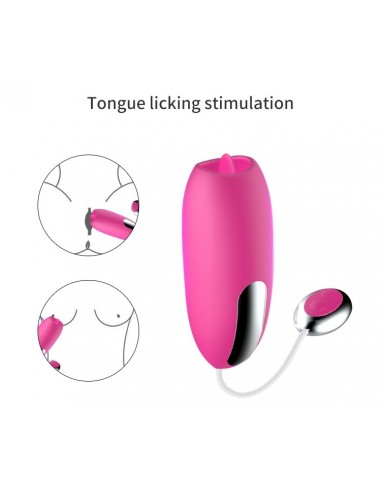 Stymulator Łechtaczki z Języczkiem Wibracjami i Funkcją Grzania - Wibratory Mini - 4