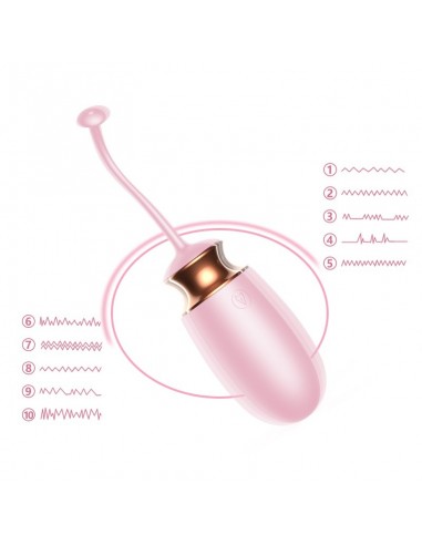 Jajeczko na Pilota z Grzaniem, Sterowaniem Głosowym i 10 Trybów Wibracji - Kulki Gejszy i Jajeczka Wibrujące - 10