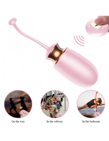 Jajeczko na Pilota z Grzaniem, Sterowaniem Głosowym i 10 Trybów Wibracji - Kulki Gejszy i Jajeczka Wibrujące - 12