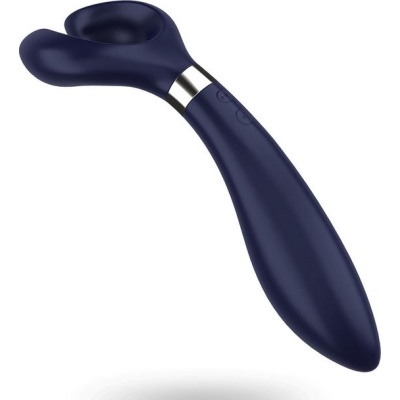 Stymulator Endless Fun Multi Vibrator Blue - 3 silniki, obrotowa główka 180°, 21-23,5 cm - 1 2
