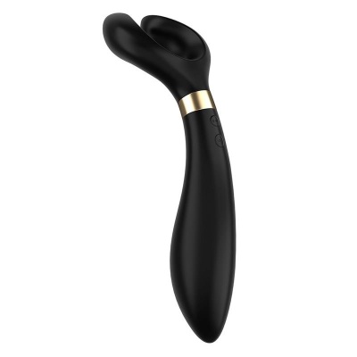 Endless Fun Multi Vibrator Black - 3 silniki, obrotowa głowica 180°, 100 kombinacji wibracji, długość 21-23,5 cm - 1
