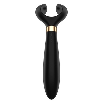 Endless Fun Multi Vibrator Black - 3 silniki, obrotowa głowica 180°, 100 kombinacji wibracji, długość 21-23,5 cm - 1 2