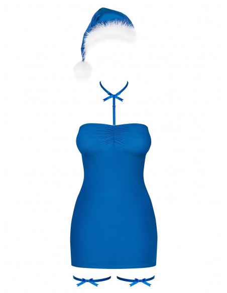 Strój mikołajki Kissmas Koszulka Niebieska L/Xl - Kostiumy i przebrania erotyczne - 5