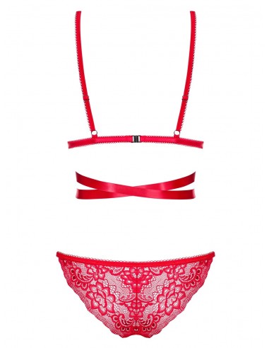 Komplet Bielizny Lovlea 2-Częściowy Czerwony - Komplety bielizny erotycznej - 6