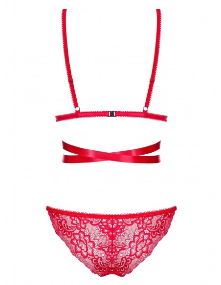 Komplet Bielizny Lovlea 2-Częściowy Czerwony - Komplety bielizny erotycznej - 6