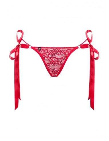 Bielizna erotyczna Lovlea Stringi Czerwone L/Xl - Stringi - 6