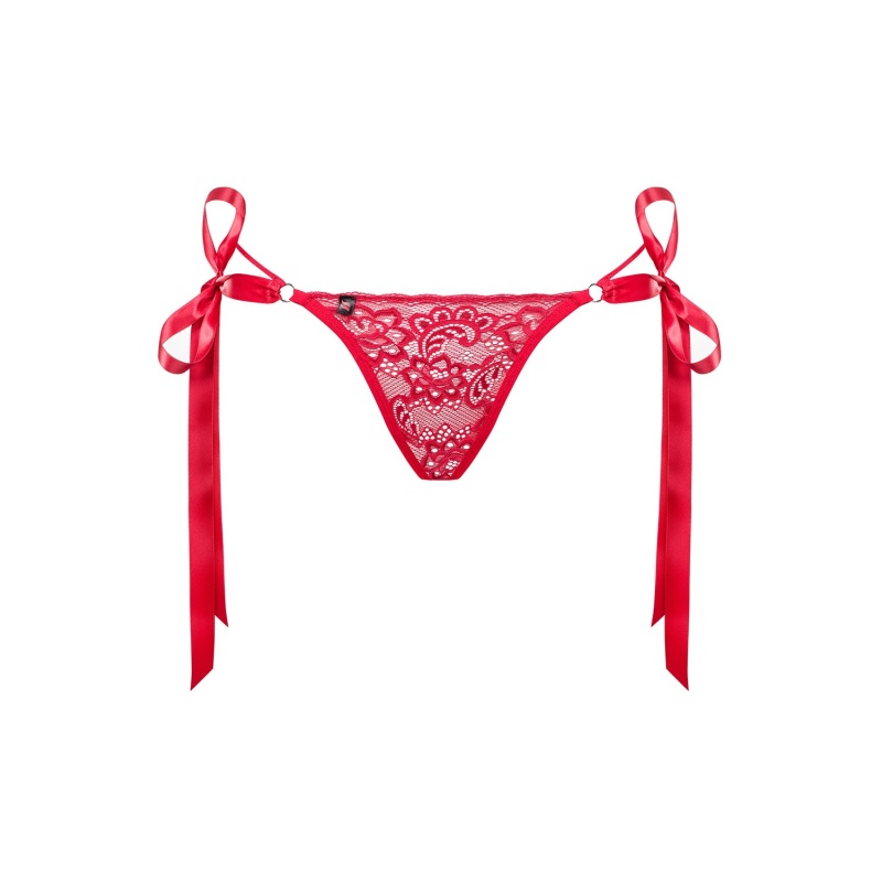 Bielizna erotyczna Lovlea Stringi Czerwone - 6
