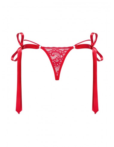Bielizna erotyczna Lovlea Stringi Czerwone L/Xl - Stringi - 7
