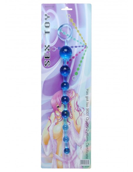 Kulki analne Jelly Anal 10 Beads Blue - Kulki analne, koraliki analne - 3