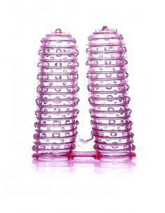 Stymulujące nakładki na palce Wonderful Fingers Pink - Nakładki na palce - 1