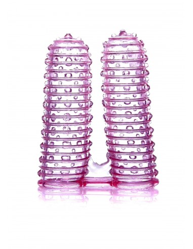 Stymulujące nakładki na palce Wonderful Fingers Pink - Nakładki na palce - 1