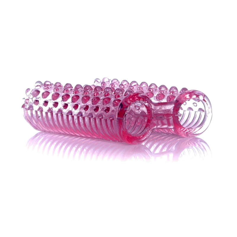 Nakładki na palce Fingers Pink - podwójna tekstura prążkowano-wypustkowa, elastyczne, dopasowane do palca, 2 szt. - 3