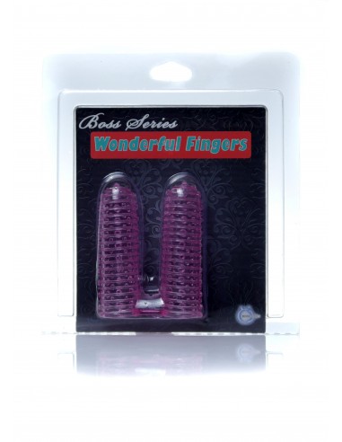 Stymulujące nakładki na palce Wonderful Fingers Pink - Nakładki na palce - 5