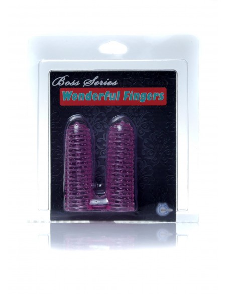 Stymulujące nakładki na palce Wonderful Fingers Pink - Nakładki na palce - 5
