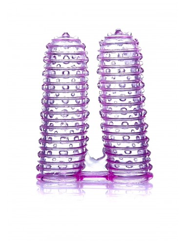 Stymulujące nakładki na palce Wonderful Fingers Purple - Nakładki na palce - 1