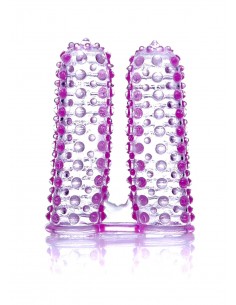Stymulujące nakładki na palce Wonderful Fingers Purple - Nakładki na palce - 1 2
