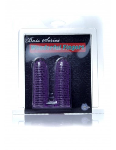 Stymulujące nakładki na palce Wonderful Fingers Purple - Nakładki na palce - 5