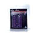 Stymulator Wonderful Fingers Purple - dwustronne nakładki na palce z teksturą prążkowaną i wypustkową - 5