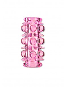 Nakładka Na Penisa  Stymulator-Stretchy Sleeve Pink - Przedłużki i nakładki na penisa - 1