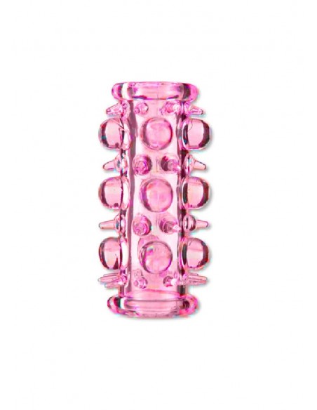 Nakładka Na Penisa  Stymulator-Stretchy Sleeve Pink - Przedłużki i nakładki na penisa - 1