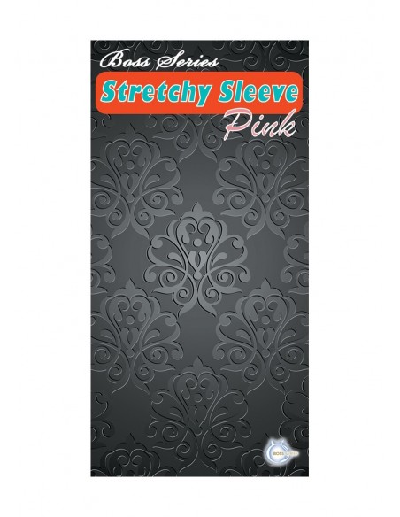 Nakładka Na Penisa  Stymulator-Stretchy Sleeve Pink - Przedłużki i nakładki na penisa - 2