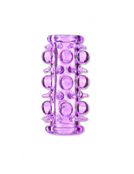 Nakładka Na Penisa  Stymulator-Stretchy Sleeve Purple - Przedłużki i nakładki na penisa - 1