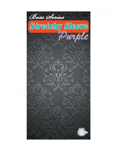 Nakładka Na Penisa  Stymulator-Stretchy Sleeve Purple - Przedłużki i nakładki na penisa - 2