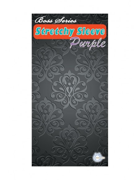 Nakładka Na Penisa  Stymulator-Stretchy Sleeve Purple - Przedłużki i nakładki na penisa - 2
