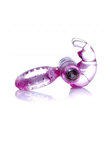 Pierścień na Penisa wibrujący Rabbit Vibro Cockring Różowy - Pierścienie erekcyjne wibrujące - 3