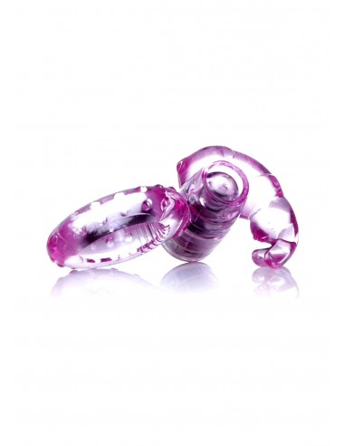 Pierścień na Penisa wibrujący Rabbit Vibro Cockring Różowy - Pierścienie erekcyjne wibrujące - 5