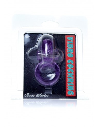 Pierścień na Penisa wibrujący Rabbit Vibro Cockring Fioletowy - Pierścienie erekcyjne wibrujące - 7