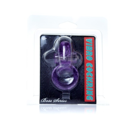 Pierścień erekcyjny Rabbit Vibro CockRing Purple - wibrujący stymulator z wypustką na łechtaczkę, TPR/ABS, zasilanie bateryjne - 7