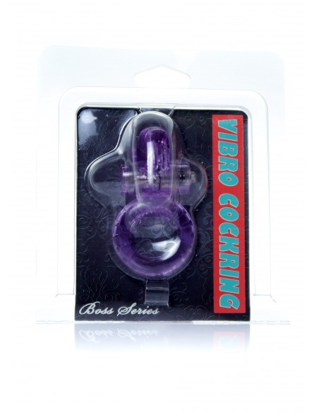 Pierścień na Penisa wibrujący Rabbit Vibro Cockring Fioletowy - Pierścienie erekcyjne wibrujące - 7