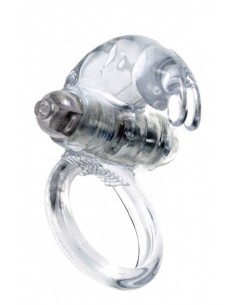 Pierścień na Penisa wibrujący Rabbit Vibro Cockring Clear - Pierścienie erekcyjne wibrujące - 1 2