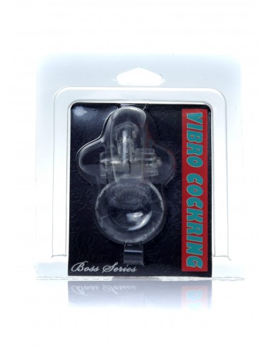 Pierścień na Penisa wibrujący Rabbit Vibro Cockring Clear - Pierścienie erekcyjne wibrujące - 7