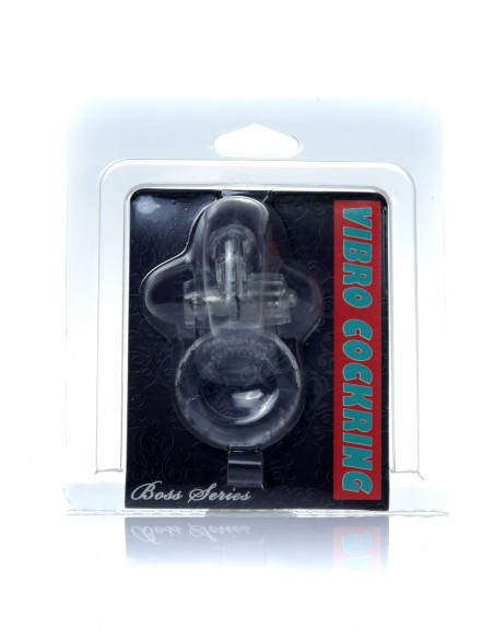 Pierścień na Penisa wibrujący Rabbit Vibro Cockring Clear - Pierścienie erekcyjne wibrujące - 7