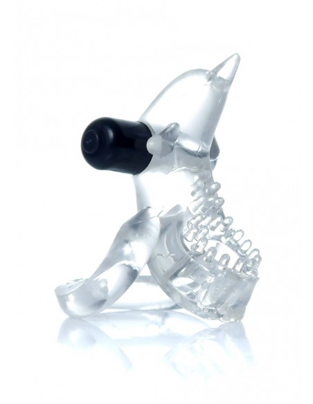 Pierścień na Penisa Wibrujący Delfinek - Pierścienie erekcyjne wibrujące - 3