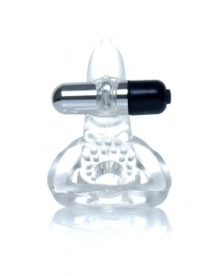 Pierścień na Penisa Wibrujący Delfinek - Pierścienie erekcyjne wibrujące - 1 2