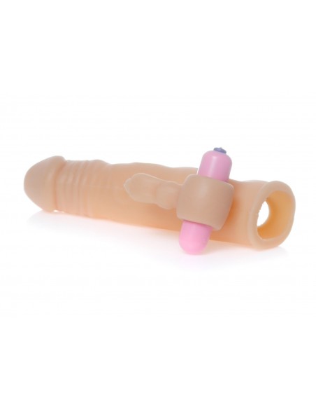 Wibrujące Przedłużenie Penisa Perfect Sleeve Vibrating - Przedłużki i nakładki na penisa - 5