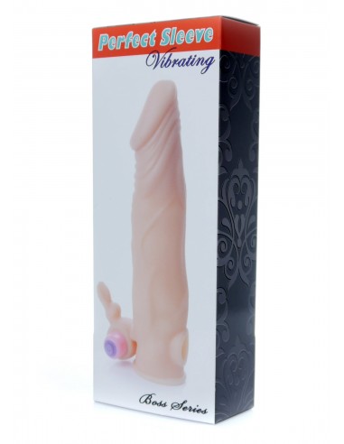 Wibrujące Przedłużenie Penisa Perfect Sleeve Vibrating - Przedłużki i nakładki na penisa - 6