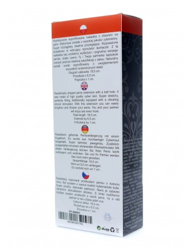 Wibrujące Przedłużenie Penisa Perfect Sleeve Vibrating - Przedłużki i nakładki na penisa - 7